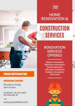 Edit a poster for architecture services