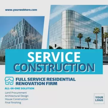 Edit a construction company flyer