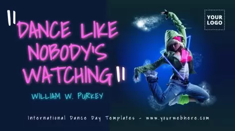 Edit a Dance Day flyer