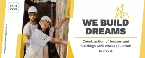Edit a construction company flyer