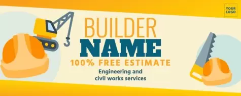 Een bouwbedrijf flyer bewerken