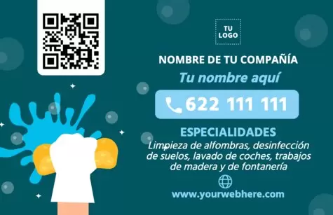 Edita una tarjeta de limpieza