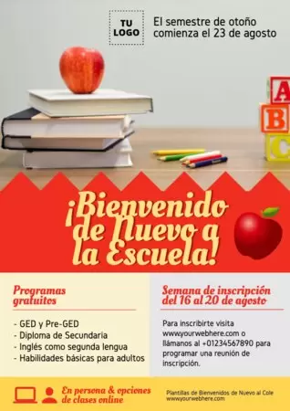 Edita un diseño de Bienvenida