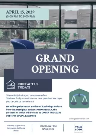 Edit a law office flyer