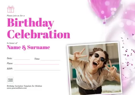 Edit an invitation card