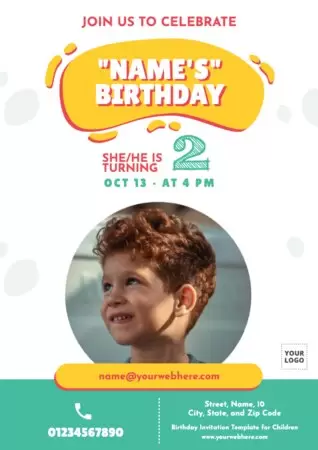 Edit a Birthday invitation