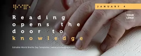 Edit a Braille Day poster
