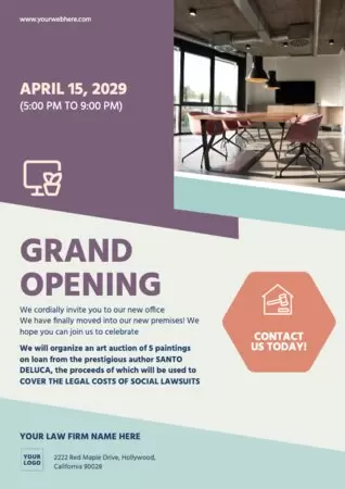 Edit a law office flyer