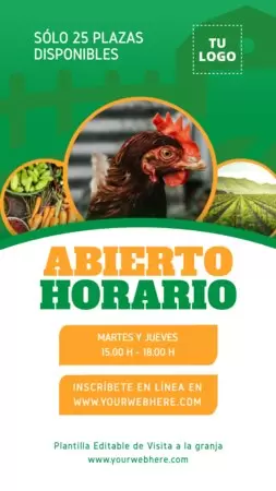 Edita un póster de Visita la Granja