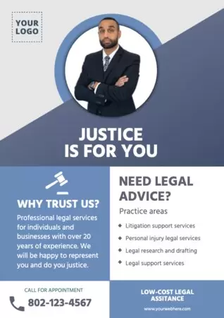 Edit a law office flyer