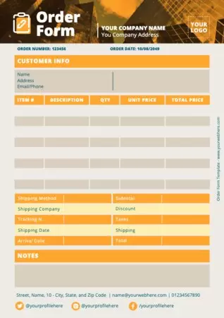 Edit an Order Template