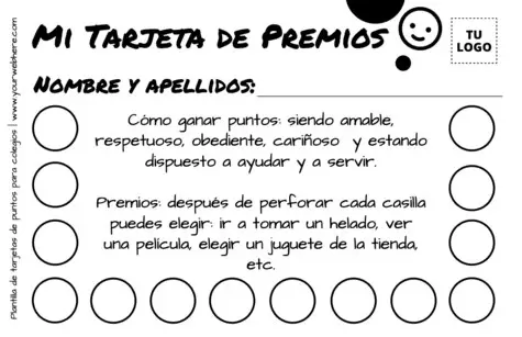 Edita una Tarjeta de Puntos