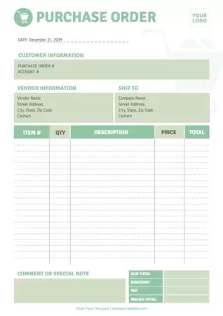 Edit an Order Template