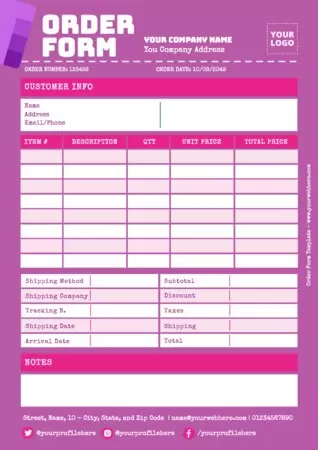 Edit an Order Template