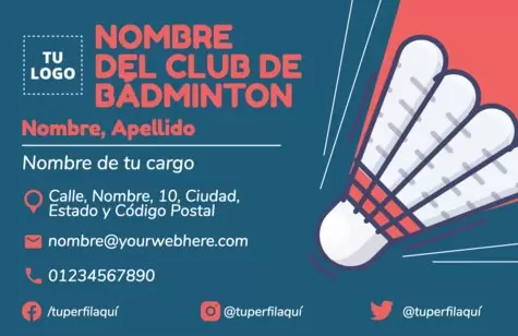 Edita un flyer de Bádminton