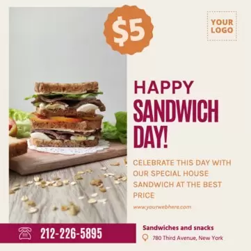 Modifier une bannière de sandwich