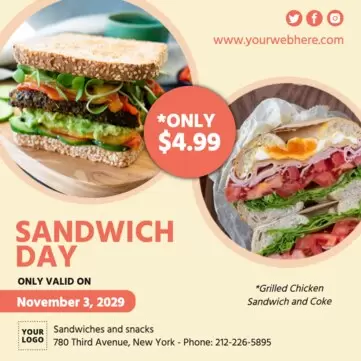 Modifier une bannière de sandwich