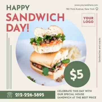 Modifier une bannière de sandwich