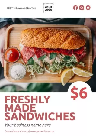 Modifier une bannière de sandwich