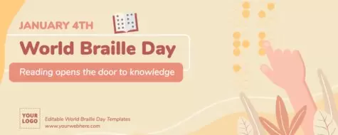Edit a Braille Day poster