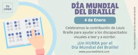 Edita pósters de Braille