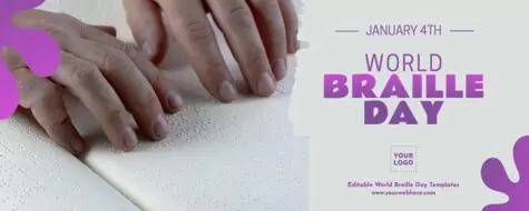 Edit a Braille Day poster