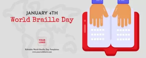 Edit a Braille Day poster