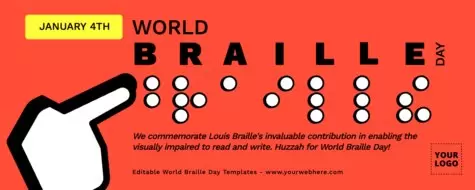 Edit a Braille Day poster