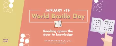Edit a Braille Day poster