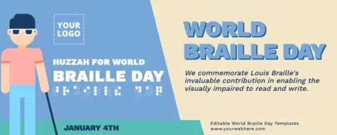 Edit a Braille Day poster