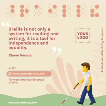 Edit a Braille Day poster