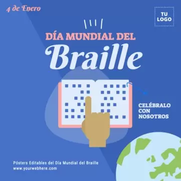Edita pósters de Braille