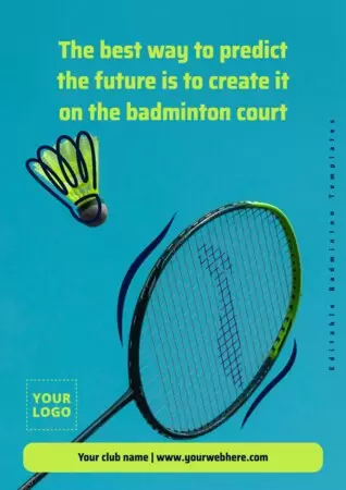 Edit a Badminton flyer