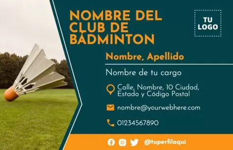 Edita un flyer de Bádminton