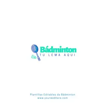 Edita un flyer de Bádminton