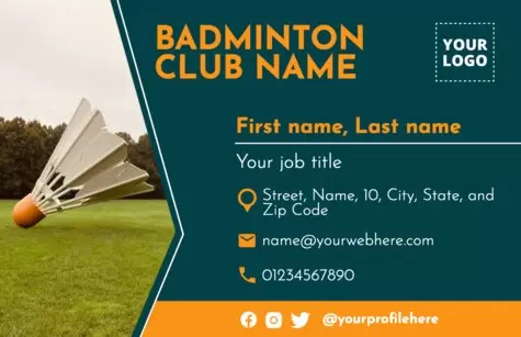 Edit a Badminton flyer