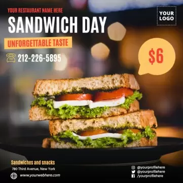 Modifier une bannière de sandwich