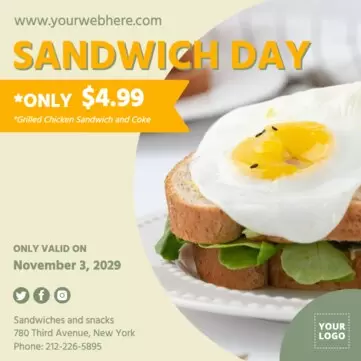 Modifier une bannière de sandwich