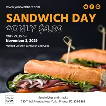 Modifier une bannière de sandwich