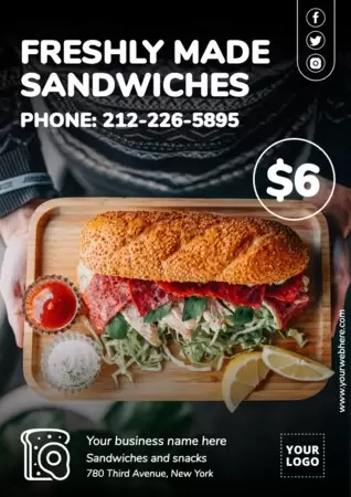 Modifier une bannière de sandwich