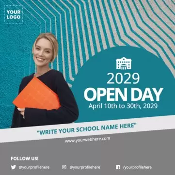 Edit an Open Day flyer