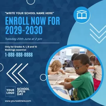 Edit an Open Day flyer