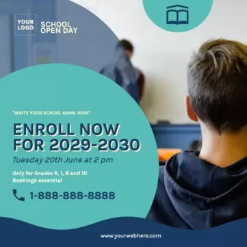 Bearbeite einen Flyer für den Tag der offenen Tür