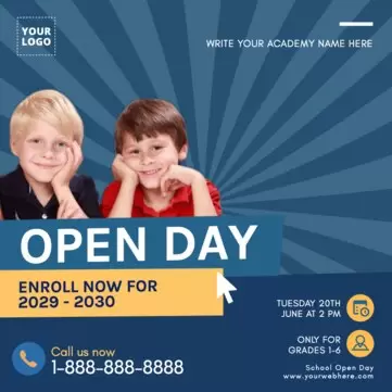 Edit an Open Day flyer