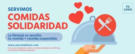 Edita un cartel de desayuno solidario