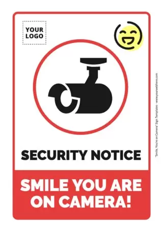 Edit a security camera sign