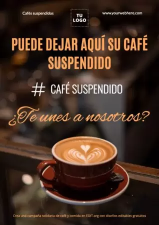 Edita un cartel de desayuno solidario