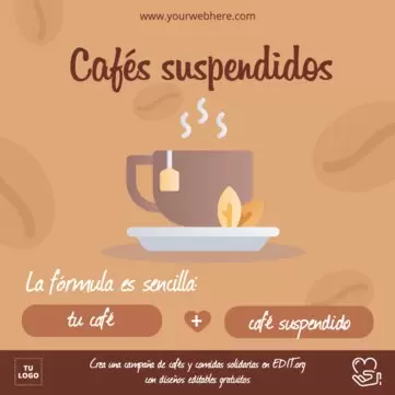 Edita un cartel de desayuno solidario