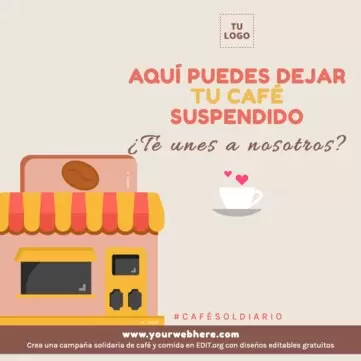 Edita un cartel de desayuno solidario