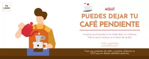 Edita un cartel de desayuno solidario